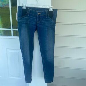 Isabel skinny maternity side panel cropped Jeans size 00 waist 24 NWT